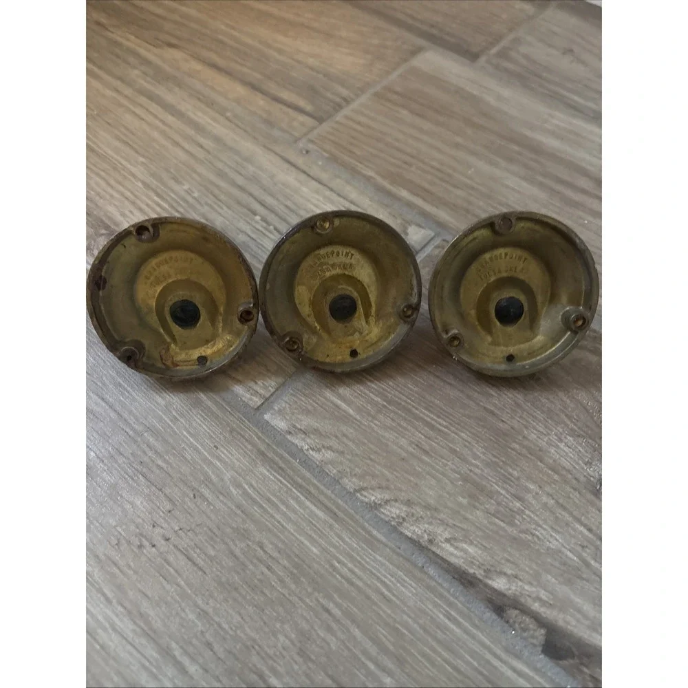 Vintage Brass Pen Holders‎ Changepoint Tulsa Oklahoma Lot Of 3